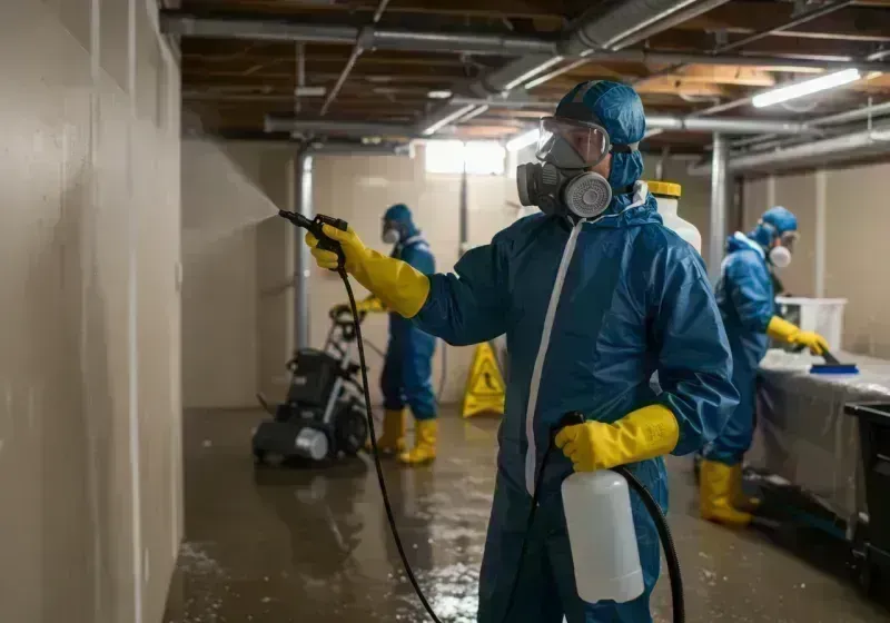 Basement Sanitization and Antimicrobial Treatment process in Upper Marlboro, MD